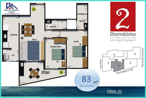 Imagem 7 de 15 de Apartamento 2 Dormitórios Para Venda Em Praia Grande, Guilhermina, 2 Dormitórios, 1 Suíte, 1 Banheiro, 1 Vaga - Ap00098_1-1286206