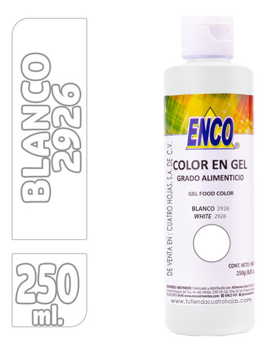 Colorante Comestible Enco Blanco 2926  250 G