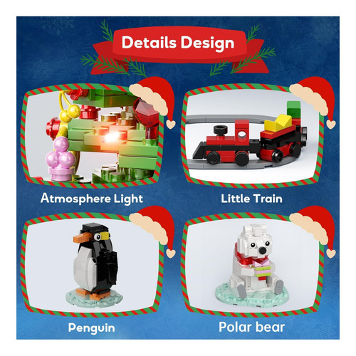 Kit De Construcción De Árboles De Navidad, Bloque De De De Y