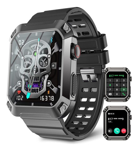 Reloj Militar Inteligente For Hombre Ip68 A Prueba De Agua