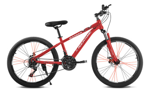 Bicicleta Rocatomic Ranger R24 21vel Montaña Juvenil Sport Color Rojo Tamaño Del Cuadro 13p