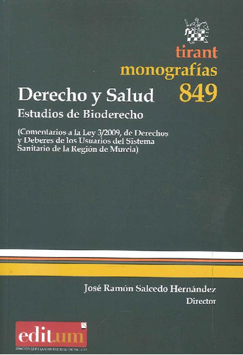 Libro Derecho Y Salud De José Ramón Salcedo Hernández