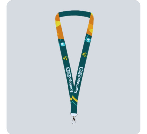 Lanyard Verde Juegos Santiago 2023