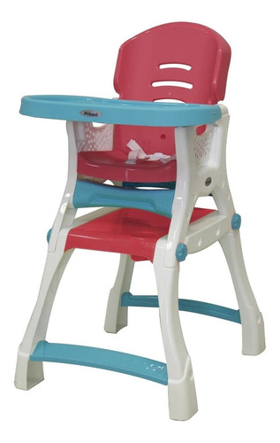 Silla Alta Prinsel Caddy 2 En 1 Rosa