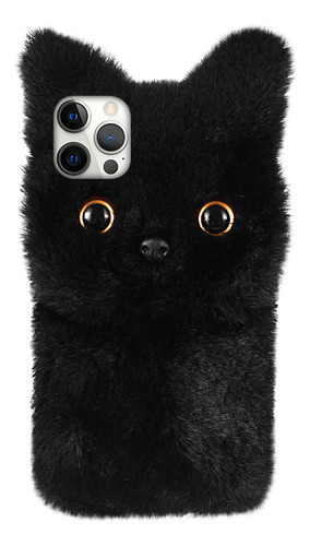 Funda Protectora De Teléfono Plush Cat, Compatible Con