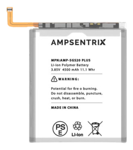 Bateria Ampsentrix Premium Compatible Samsung S20 Plus G986