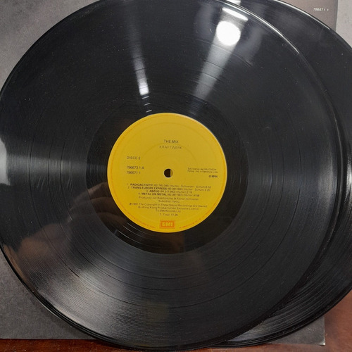 Imagem 5 de 9 de Vinil Lp Kraftwerk The Mix Com Encarte Ótimo Estado. Duplo
