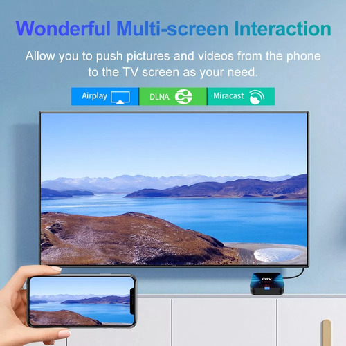 Tv Box 4k Mini Qtv Q1 Wifi 2.4g, 2gb/16gb Android 10 H.265