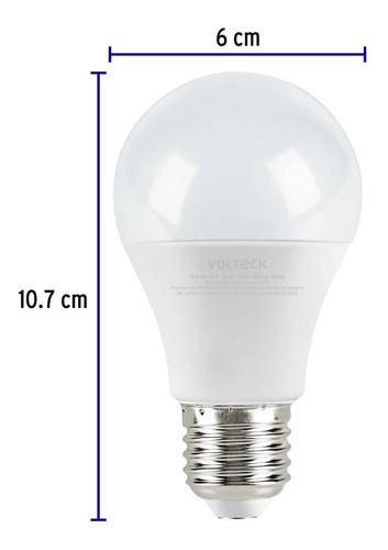 Foco Led Bulbo 9w Luz Dia Ahorrador Lampara Hogar 46858