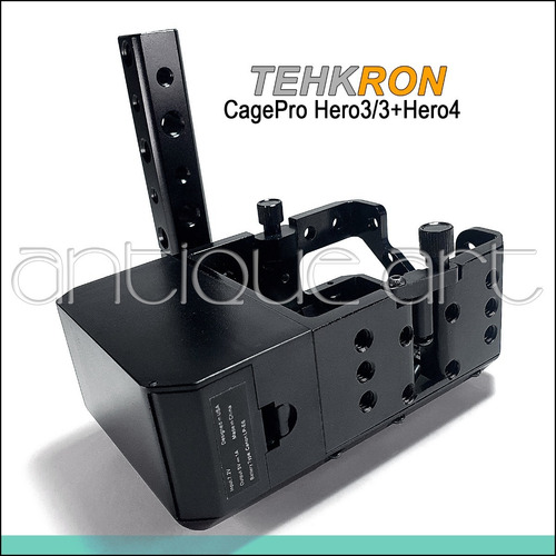 A64 Jaula Tehkron Gopro Hero3 3+ Hero4 Top Handle Canon Lpe6 (Usado)