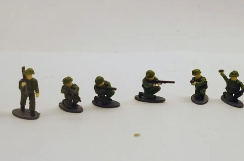 Soldado Escala Ho. 10 Unid. Trenes. Pintados Impresion 3d