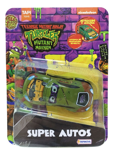 Super Autos Tortuga Ninja Mutant Tapimovil New 1180 Bigshop