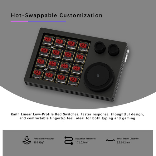 Teclado Macro Programable Para Diseñadores Teclado De Jueg