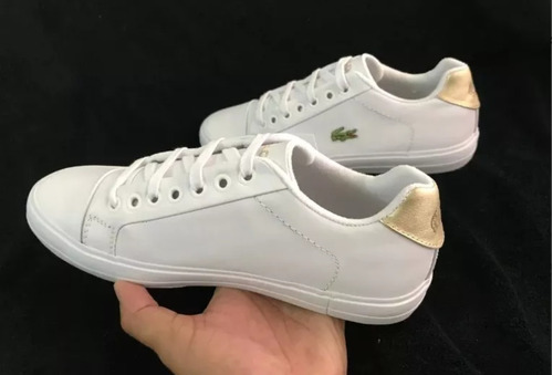 tênis lacoste feminino branco