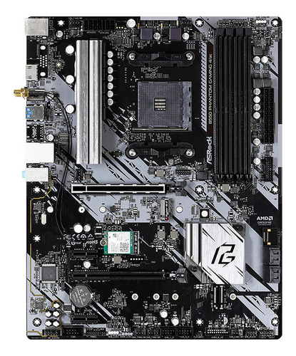 Tarjeta Madre Asrock Atx B550 Phantom Gaming 4/ac Am4 128gb Color Negro