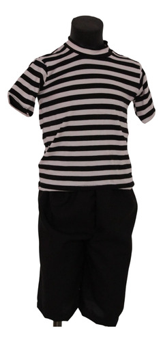 Disfraz De Pericles Addams Para Niños Talla 2 - Ideal Para Halloween Y Fiestas Temáticas