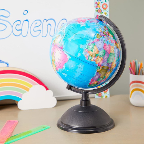 Globo Terráqueo Juvale, Giratorio, Con Soporte, Infantil