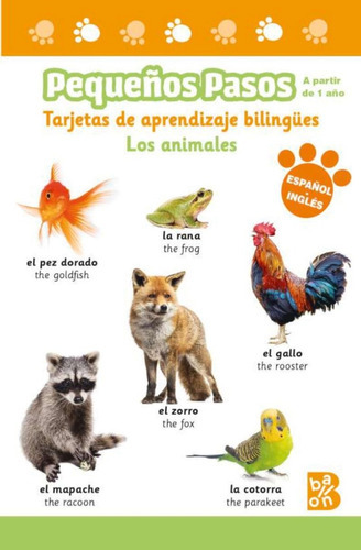 Tarjetas De Aprendizaje Bilingües. Los Animales 1+, De Varios(230573). Editorial Ballon, Tapa Blanda En Español
