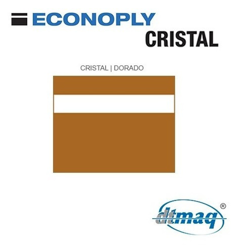 Imagen 1 de 6 de Plástico Bicapa Laserable Econoply Cristal / Dorado 60x40cm