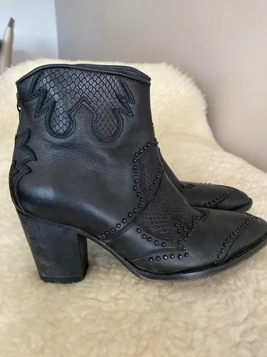 Botas De Cuero Rapsodia Texanas Como Nuevas (Usado)