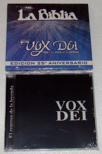 Vox Dei Biblia En Vivo El Regreso De La Leyenda 2 Cds Kktu 