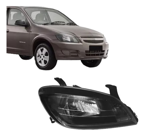 Optica Delantera Chevrolet Celta 2011 2012 2013 Aro Negro