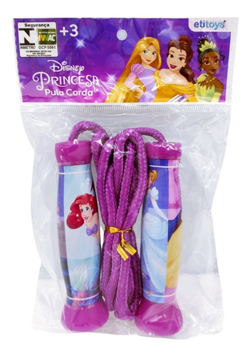 Brinquedo Infantil P/ Menina Pula Corda Da Frozen Disney Cor Rosa Princesas