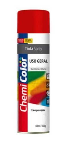 Tinta Spray Vermelho 400ml Emb. C/ 3