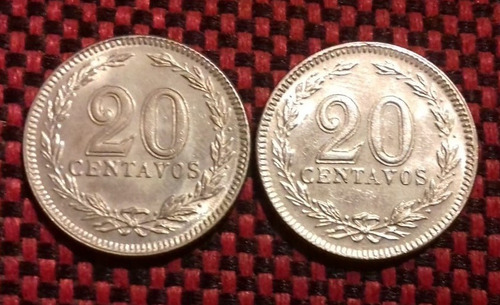 Argentina 20 Centavos Años 1929 1930 1942 Km#36 Moneda C/u