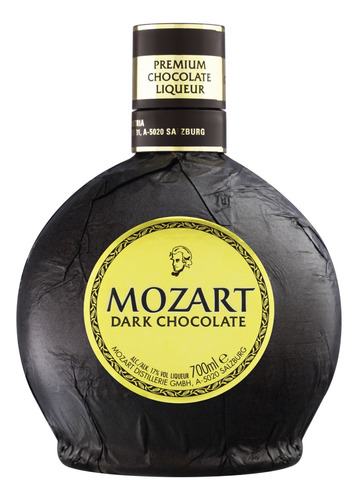 Licor Fino Mozart Chocolate Amargo Garrafa 700ml