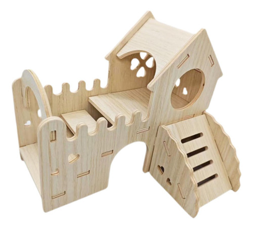 Hamster De Madera Hut Huteway Fun Accesorios De Jaula De