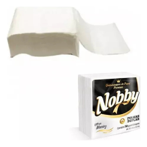 Guardanapo Papel Grande Folha Dupla Nobby Com 500 Folhas