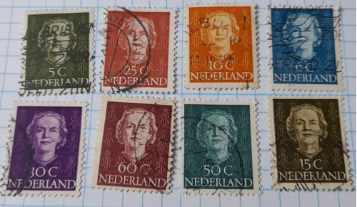 Sello Postal Holanda - 1949 - Queen Juliana Coronacion