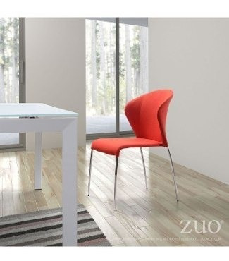 Imagen 6 de 9 de Silla Zuo Modelo Oulu Color Mandarina Këssa Muebles
