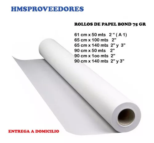 Rollo Papel Bond A3 - 50M - 75gr - Econoprint Ecuador – Tienda Econoprint