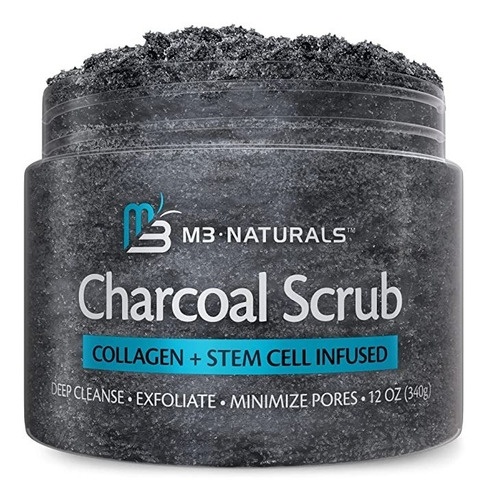 M3 Naturals Esmalte Exfoliante De Carbón Con Colágeno