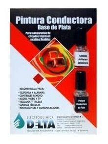 Pintura Conductora Base De Plata Delta 6 Gr Dc-electronica