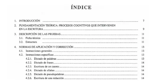 PROESC. Batería de Evaluación de los Procesos de Escritura