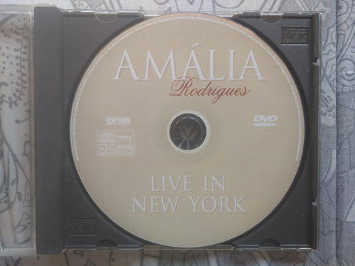 Dvd Amalia Rodrigues - Live In New York (2007)