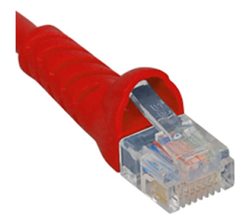 Cable De Conexión, Cat 5e, Bota Moldeada, Rojo De 25 Pies