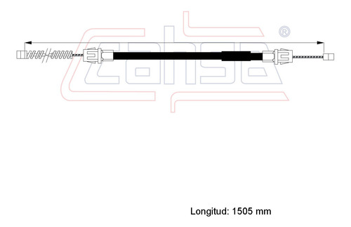 Cable Freno Trasero Para Ford F-150 1993 5l Cahsa