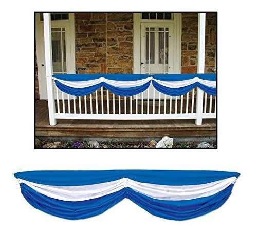 Oktoberfest Fabric Bunting (blue  White) Party Wzt8m