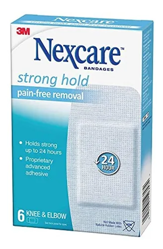 Nexcare - Vendajes Para Piel Sensible, Rodilla Y Codo, 6 Uni