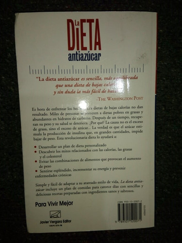 Libro La Dieta Antiazúcar Sugar Busters