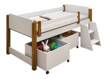 Comprar Cama Naty Solt. Com Nichos (baus) E Escada Com Colchão 
