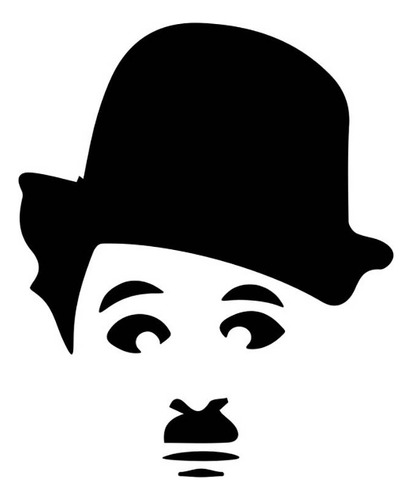 Stencil De Parede Chaplin - 55 X 55cm - Ref 360