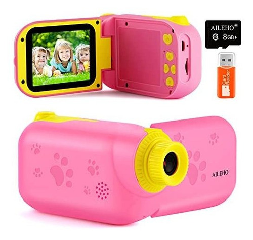 Camara De Video Digital Para Niños Color Rosa Recargable