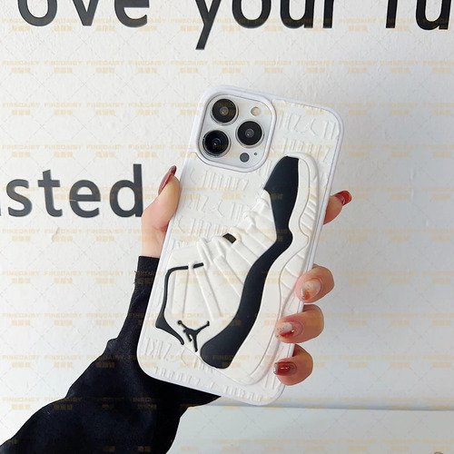 Funda Jordan Design Para iPhone 12 Pink Poetry 3d Tpu