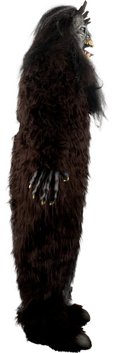 Disfraz Wendigo Monstruo Salvaje Terror Halloween Fiesta Marrón Oscuro Talla Única