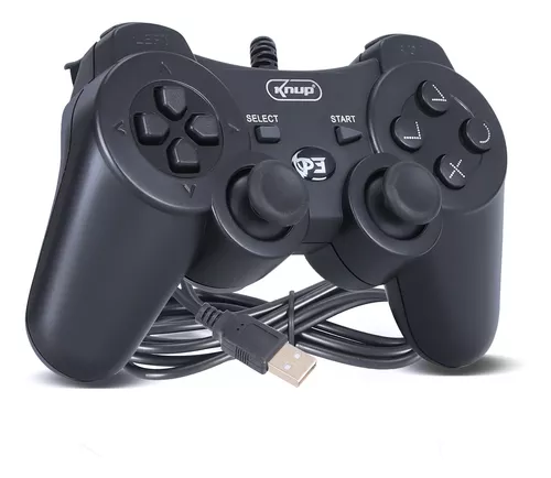 Controle Joystick USB para Computador PC Gamer PS2 e PS3 Dualshock - Feir -  Controle para PC - Magazine Luiza